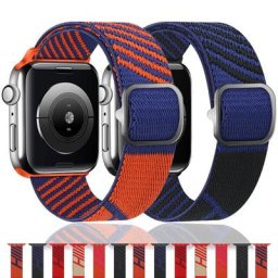 Bracelet pour Apple Watch Bracelet de montre Bracelet à boucle en nylon Série iWatch Ultra 3 4