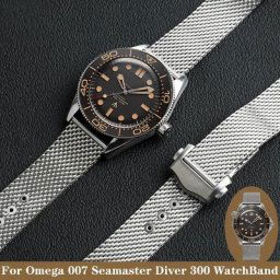 SION L-Bracelet de montre en acier inoxydable pour Omega HouseJames Bond Seam84300 bracelet en
