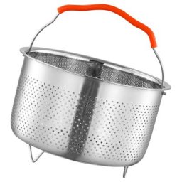 Panier de cuisson à vapeur en acier inoxydable panier à insertion dessous de plat marmite à
