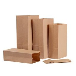 Sacs cadeaux en papier kraft de Noël emballage alimentaire brun grand sac écologique poche plate