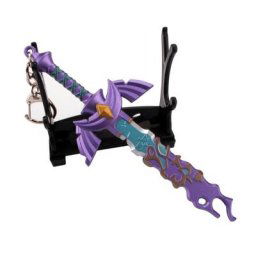 Porte-clés Game Kingdom of Helpda pour enfants pendentif arme modèle en métal lien de déchirure
