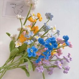 Crochet Flower Hand Knitted Flowers DIY Handicraft Gifts Hand Woven Flowers Wedding Decoration for