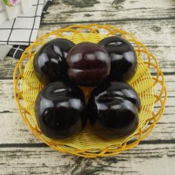 Faux fruit de prunier artificiel en plastique 6cm x 5.5cm 10 pièces