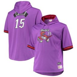Chandail à Tailles Big & Tall nom et numéro Mitchell & Ness Vince Carter pour homme, violet/rouge, Raptors de Toronto