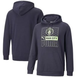 Sweat Capuche Manchester City FtblCore - Bleu fonce