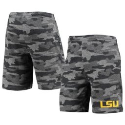 Concepts Sport Short de survêtement LSU Tigers Camo Backup Terry Jam pour homme, anthracite/gris