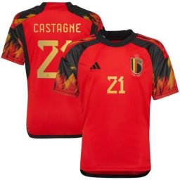 Maillot Domicile Belgique 2022 - Enfants avec flocage Castagne 21
