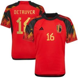 Maillot Domicile Belgique 2022 - Enfants avec flocage Detruyer 16