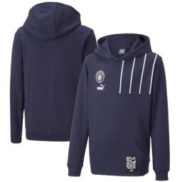Sweat Capuche Manchester City FtblCulture - Marine - Enfant
