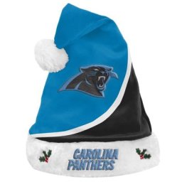 Bonnet de Noël à blocs de couleur des Panthers de la Caroline