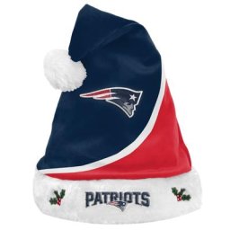 Bonnet de Noël à blocs de couleur des Patriots de la Nouvelle-Angleterre