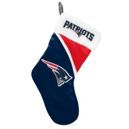 Chaussette de Noël à blocs de couleur des Patriots de la Nouvelle-Angleterre