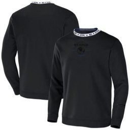 Pull ras du cou NFL x Staple New England Patriots Globe noir pour homme