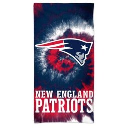 Serviette de plage tie-dye New England Patriots