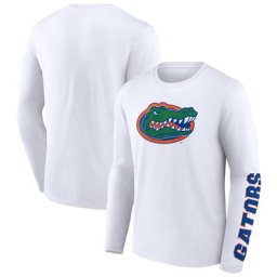 T-shirt à manches longues Florida Gators Double Time 2-Hit de marque Fanatics pour homme