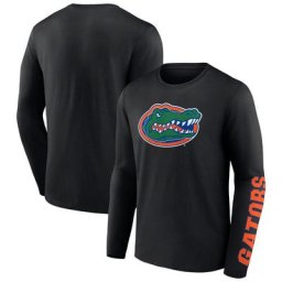 T-shirt à manches longues Florida Gators Double Time 2-Hit de marque Fanatics pour homme