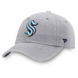Casquette réglable à logo principal Seattle Kraken gris de marque Fanatics pour homme