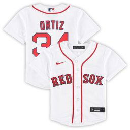 Préscolaire David Ortiz Blanc Boston Red Sox 2022 Hall of Fame Team Replica Player Jersey