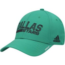 Casquette adidas Kelly Green Dallas Stars 2021 Locker Room AEROREADY Flex pour homme
