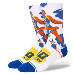 Golden State Warriors Stance NBA Painted Player - Stephen Curry - Homme - Homme Taille: L