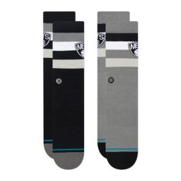 Lot de 2 paires de chaussettes Brooklyn Nets Stance NBA - Homme - Homme Taille: L
