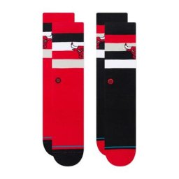 Lot de 2 paires de chaussettes Chicago Bulls Stance NBA - Homme - Homme Taille: L