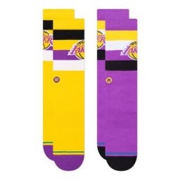 Lot de 2 paires de chaussettes Stance NBA Los Angeles Lakers - Homme - Homme Taille: L
