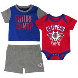 Ensemble body, short et t-shirt Los Angeles Clippers - Nourrisson - unisexe Taille: 18 Months