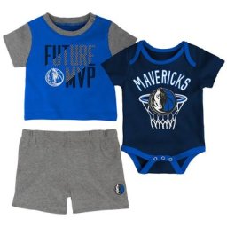 Ensemble body, short et t-shirt Dallas Mavericks - Nouveau-né - unisexe Taille: 0-3 Months
