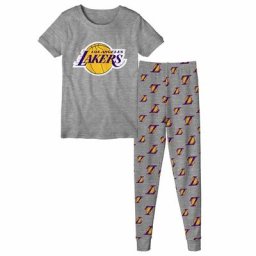 Los Angeles Lakers Short Sleeve T-Shirt & Pant Pyjama Set - Toddler - unisexe Taille: 3T