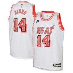Miami Heat Nike Classic Edition Swingman Jersey - Personnalisé - Blanc - Tyler Herro - Junior - unisexe Taille: S (8)