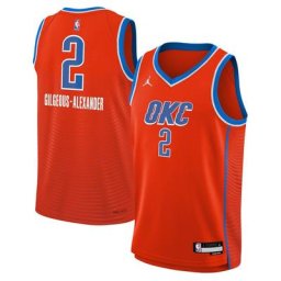 Oklahoma City Thunder Jordan Statement Edition Swingman Jersey 22 - Orange - Shai Gilgeous-Alexander - Junior - unisexe Taille: L (14/16)