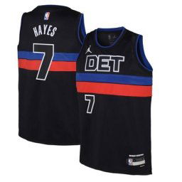 Detroit Pistons Jordan Statement Edition Swingman Jersey 22 - Bleu - Killian Hayes - Junior - unisexe Taille: L (14/16)