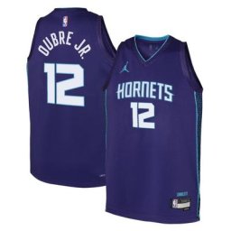 Charlotte Hornets Jordan Statement Edition Swingman Jersey 22 - Violet - Kelly Oubre Jr. - Junior - unisexe Taille: S (8)