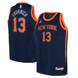 New York Knicks Jordan Statement Edition Swingman Jersey 22 - Marine - Evan Fournier - Junior - unisexe Taille: M (10/12)