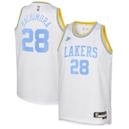 Los Angeles Lakers Nike Classic Edition Swingman Jersey - White - Rui Hachimura - Youth - unisexe Taille: S (8)