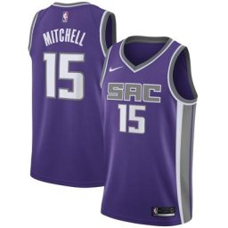 Sacramento Kings Nike Swingman Jersey - Purple - Davion Mitchell - Youth - Icon Edition - unisexe Taille: S (8)