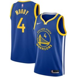 Maillot Golden State Warriors Nike Icon Swingman - Royal - Moses Moody - Jeune - unisexe Taille: S (8)