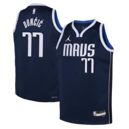 Dallas Mavericks Jordan Statement Edition Swingman Jersey 22 - Marine - Luka Dončić - Junior - unisexe Taille: L (14/16)