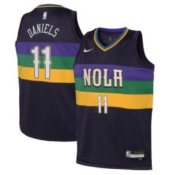 New Orleans Pelicans Nike City Edition Swingman Jersey 22 - Violet - Dyson Daniels - Jeunes - unisexe Taille: XL (18/20)