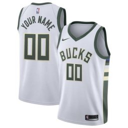 Milwaukee Bucks Nike Association Swingman Maillot d'équipe de NBA - Custom - Jeunes - Homme Taille: L (14/16)
