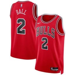 Chicago Bulls Nike Icon Swingman Maillot d'équipe de NBA - Lonzo Ball - Unisexe - Homme Taille: L