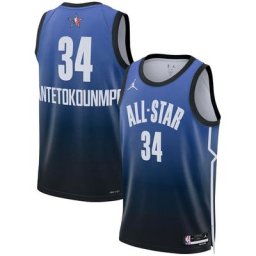 Maillot NBA Nike Team 1 Nike All-Star 2023 Swingman - Bleu - Giannis Antetokounmpo - Jeunes - unisexe Taille: XL (18/20)