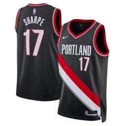 Portland Trail Blazers Nike Icon Edition Swingman Jersey - Noir - Shaedon Sharpe - Unisexe - Homme Taille: L