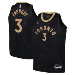 Toronto Raptors Nike City Edition Swingman Maillot 22 - Noir - OG Anunoby - Jeunes - unisexe Taille: S (8)