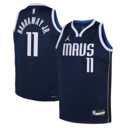 Dallas Mavericks Jordan Statement Edition Swingman Maillot 22 - Marine - Tim Hardaway Jr. - Junior - unisexe Taille: L (14/16)