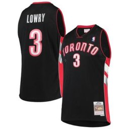 Mitchell & Ness Kyle Lowry Homme Noir Toronto Raptors 2001/02 Hardwood Classics Swingman Maillot - Homme Taille: 5XL