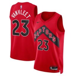 Toronto Raptors Nike Icon Edition Swingman Jersey - Rouge - Fred VanVleet - Unisexe - Homme Taille: L
