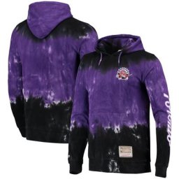 Chandail à capuchon teint par nœuds pour hommes Toronto Raptors Hardwood Classics de Mitchell & Ness - Homme Taille: XL