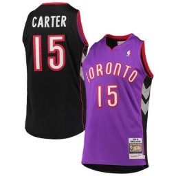Maillot pour homme Mitchell & Ness Vince Carter Violet Raptors de Toronto 1999/2000 Hardwood Classics Authentique - Homme Taille: 40